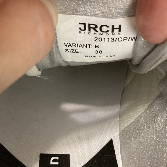 John Richmond Womens Size 38 White Tan Suede JRCH Richmond X RX Sneakers - Picture 8 of 10